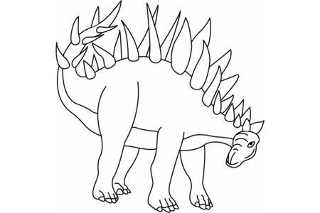 Coloriage Kentrosaurus – 10doigts.fr